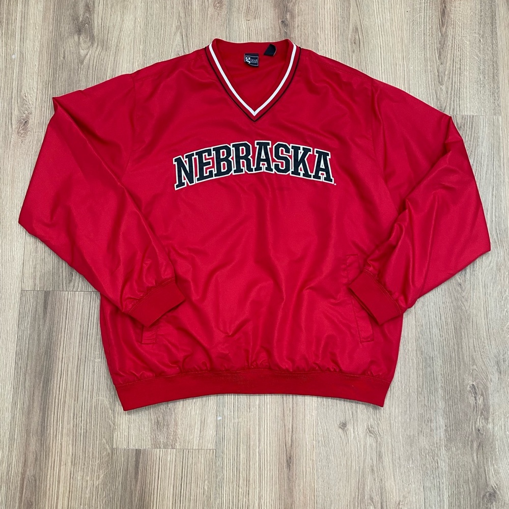 Gear For Sports Red V-Neck Pullover